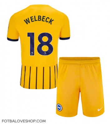 Brighton Danny Welbeck #18 Dětské Venkovní Dres 2024-25 Krátký Rukáv (+ trenýrky)